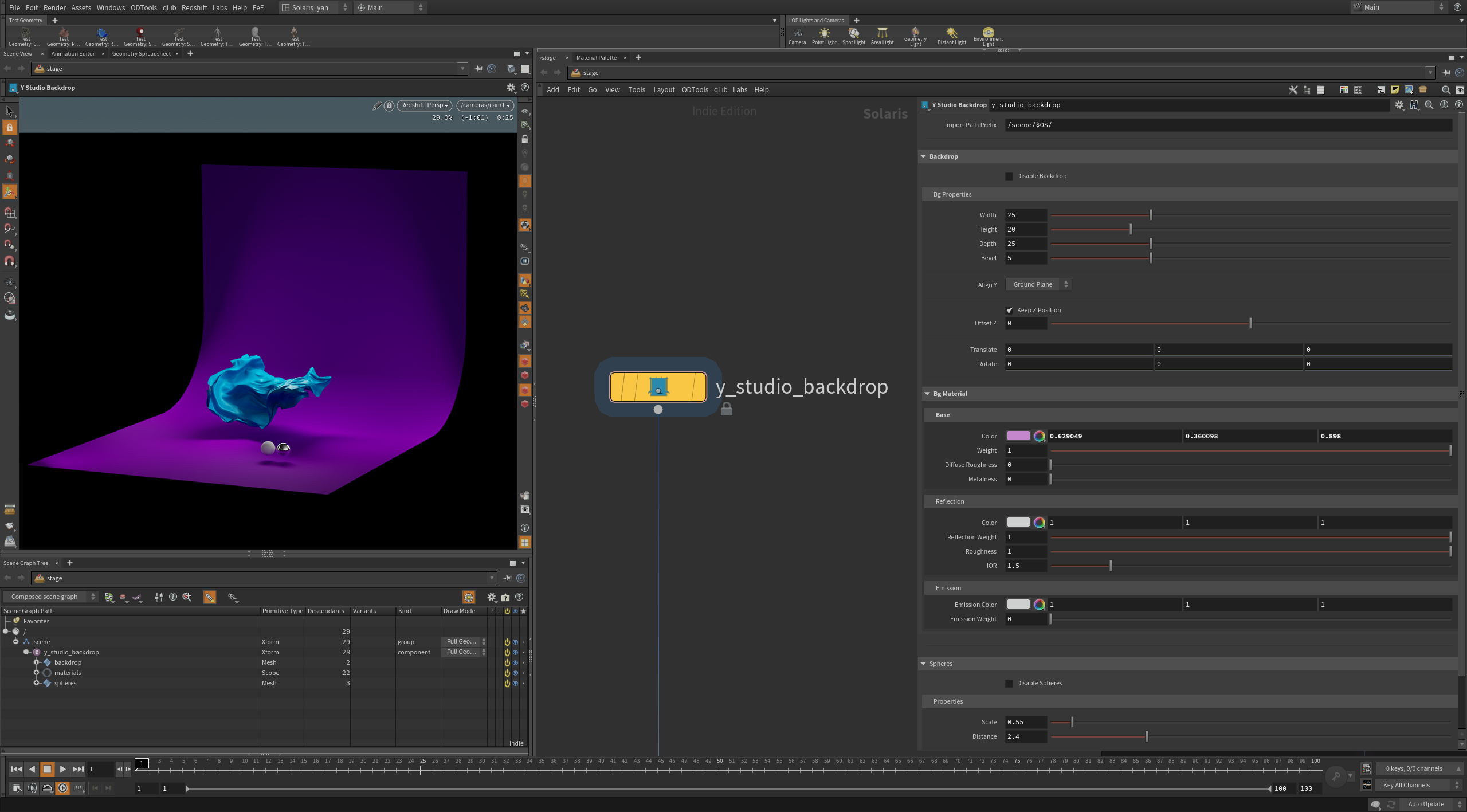 Studio LookDev Rig for Houdini/Solaris 2
